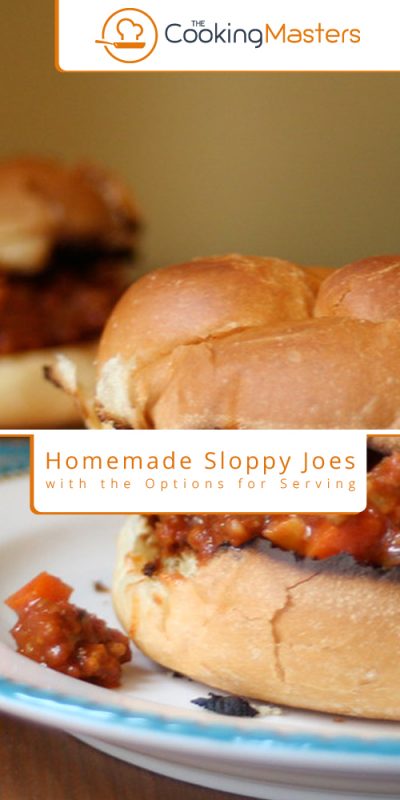 Homemade sloppy joes