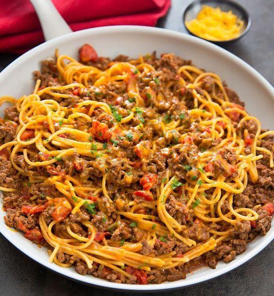 Taco spaghetti
